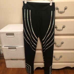 Glow/ Reflective Work Out Leggings (Never Worn)